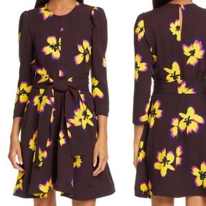 A.L.C. Silk Stella Floral Graphic Mod Mini Dress // 6